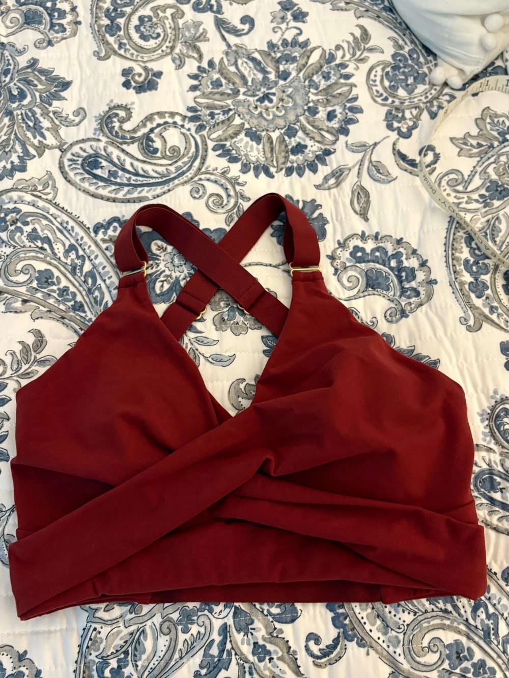 BuffBunny Deep Red Strappy Bralette